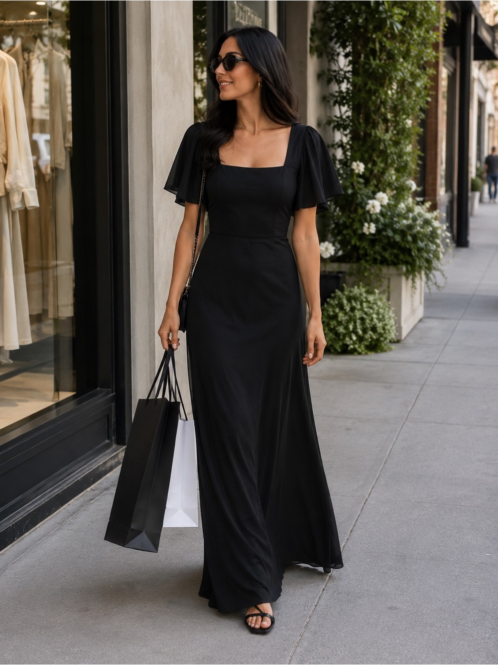 Sachin & Babi | Black Aurora Gown
